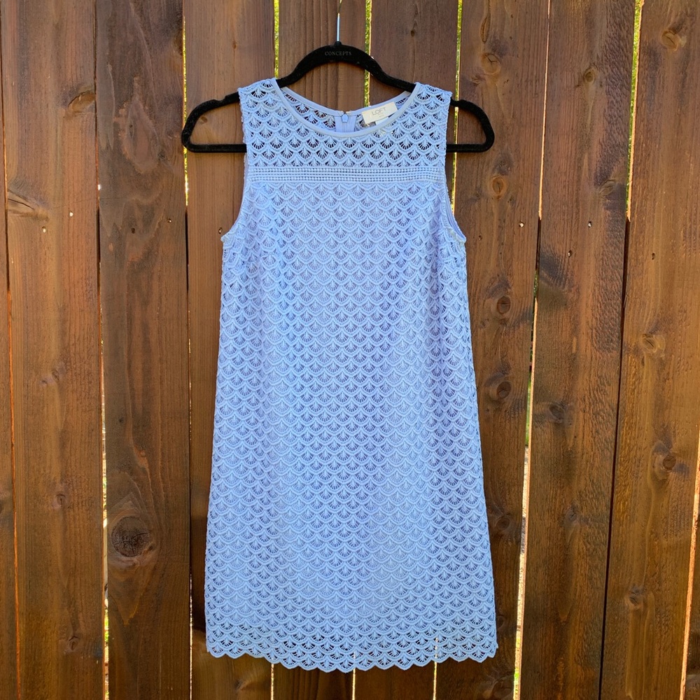LOFT | Eyelet Shift Dress